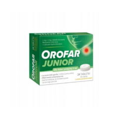 Orofar Junior, 24 tabletki...