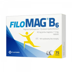 Filomag B6, 40 mg+ 5 mg,...