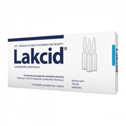 Lakcid proszek, 10 ampułek