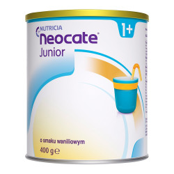 Nutricia Neocate Junior 1+,żywność specjalnego przeznaczenia medycznego o smaku waniliowym, 400 g