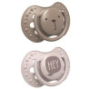 LOVI dynamiczny silikonowy smoczek uspokajający Hey Girl 3-6 m (22/886), 2 sztuki