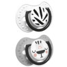 LOVI dynamiczny silikonowy smoczek uspokajający Salt&Pepper 3-6 m (22/878), 2 sztuki