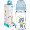 CANPOL BABIES Butelka niemowlęca szeroka antykolkowa PP EasyStart BONJOUR ( 35/232_blu) , 240ml
