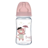 Canpol babies, Butelka szeroka antykolkowa PP 35/232, różowa, 240 ml