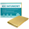 Koc ratunkowy srebrno-złoty 210 x 160 cm PASO, 1 sztuka