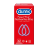 Durex Featherlite Elite, prezerwatywy ze środkiem nawilżającym, 12 sztuk
