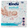 Kindii Pure & Soft  podkłady dla niemowląt 60 cm x 60 cm, 10 sztuk