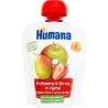 Humana 100% Organic Mus jabłko-gruszka- truskawka, 90g